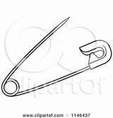 Safety Clipart Illustration Pins Royalty Lal Perera Vector Silver Small Clipground sketch template