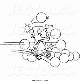 Pages Dodgeball Coloring Cartoon Vector Getcolorings Print sketch template