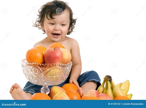 baby  fruits stock photo image  isolated expressing