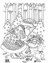 Engelbreit Santa Bestcoloringpagesforkids Nikolaus Erwachsene Ausmalen Indulgy sketch template