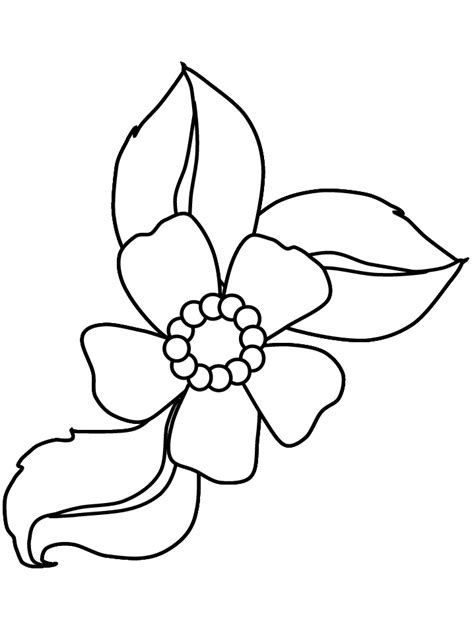 cartoon flower coloring pages flower coloring page