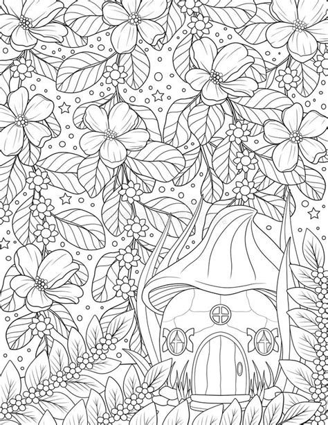 secret garden coloring page  adult stock illustration illustration