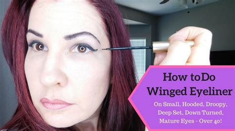 Easy Eye Makeup And Winged Eyeliner Tutorial For Mature