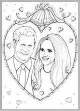 Coloring Pages Harry Meghan Book Megan Choose Board Colouring sketch template