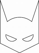 Batman Super Mask Coloring Hero Superheroes Superhero Pages Template Masks Printable sketch template