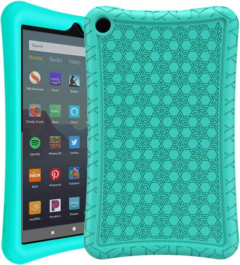 Avawo Silicone Case For Amazon Fire 7 Tablet With Alexa