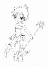 Coloring Pages Chibi Books sketch template