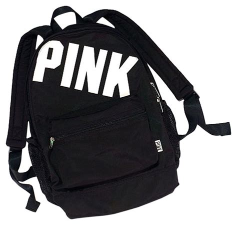 Pink Victoria S Secret Campus Black Backpack Tradesy