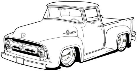 pickup truck coloring page  pickup trucks  ford truck chevy