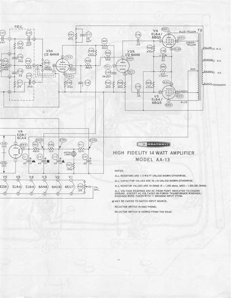 audio service manuals   heathkit aa  schematic