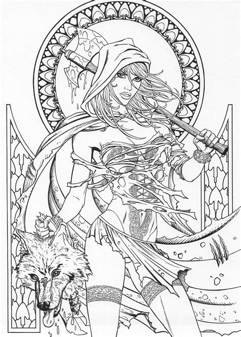 zenescope grimm fairy tales coloring pages giant super jumbo mega