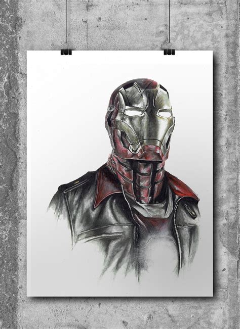iron manlimited editionhand drawing  wil shrike wil shrike art