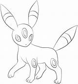 Eevee Umbreon sketch template