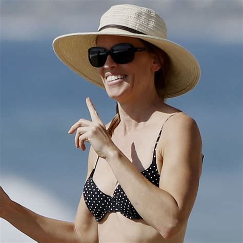 hilary swank in a bikini with laurent fleury pictures popsugar