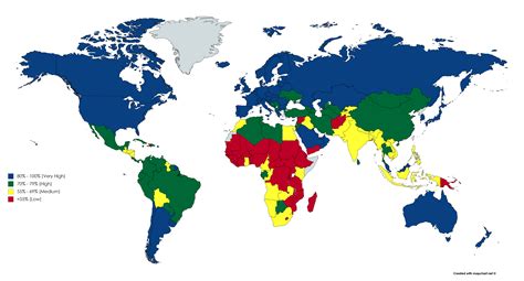 map  countries   colour coded   hdi human development index rmapporn