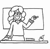 Maestra Maestras Maestros Profesor Profesores Profesora Caricatura Enseñando Empleo Mgm Formacion Alumnos Dibujar Colorea Imprimir Muy Seleccionar sketch template