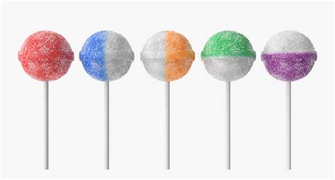 model realistic sugar lollipops  turbosquid