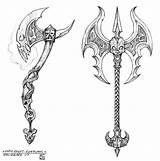 Axe Weapon Warcraft Outline Blueprint Concept Armas Espadas Vikings Espada Arma Armadura Sketches Drawings Abstractos Wanelo Geekdraw Axes sketch template