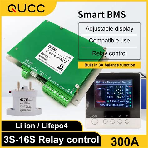 qucc smart bms   li ion lifepobmsdca uart bt rscan smart bms
