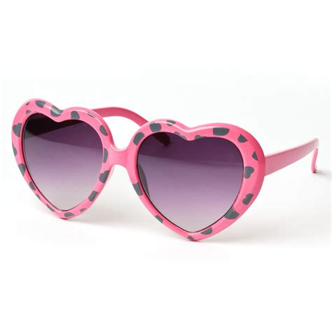 If I Was A Rich Girl More Heart Shaped Sunglasses At 80s Purple