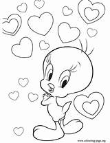 Tweety Bird Mewarnai Procoloring Fcp Silvester sketch template