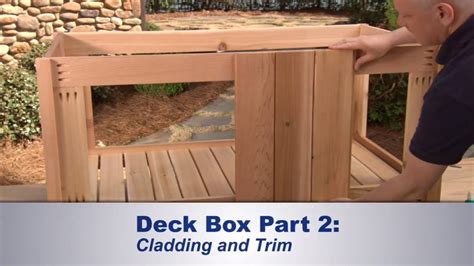 build  deck box  outdoor storage lowes deck box building