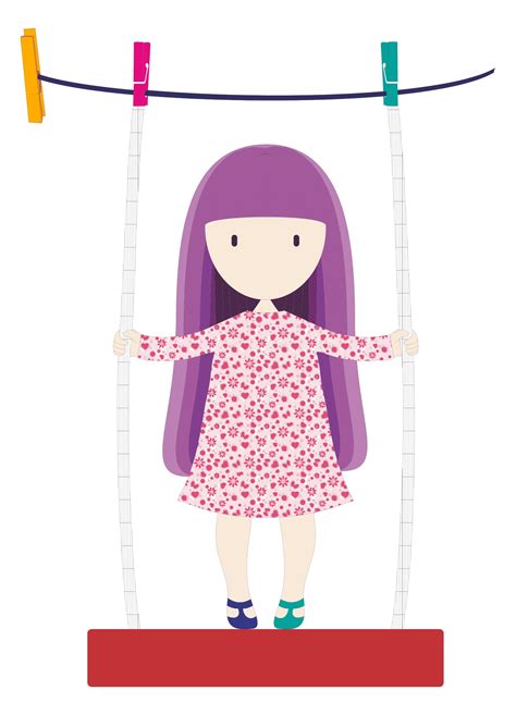 Girl Standing On Swing Clip Art Image Clipsafari