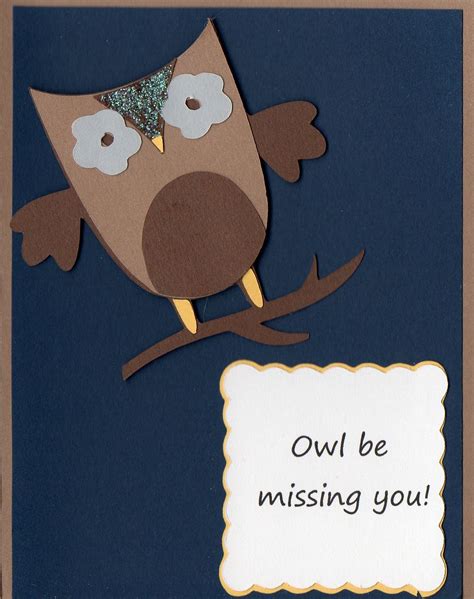 handmade card owl  missing  owl   koozies drink sleeves