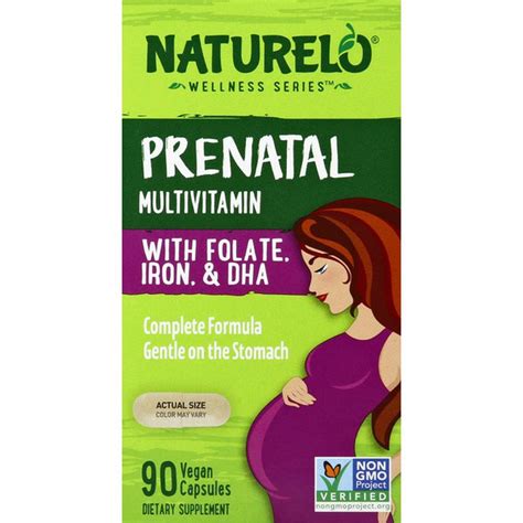 naturelo prenatal multivitamin vegan capsules   instacart