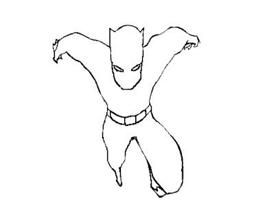 black panther coloring page