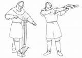 Colorare Arquero Schieten Kruisboog Disegno Crossbow Disparando Schiessen Caricare Laden Armbrust Malvorlage Cargando Tirare Bayoneta Shooting Educima Ausmalbilder Educolor Schulbilder sketch template