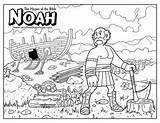 Coloring Noah Genesis School sketch template