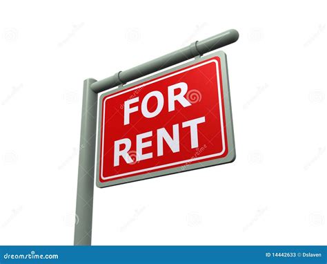rent sign stock  image