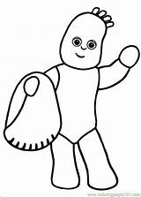 Coloring Pages Garden Iggle Piggle Night Colouring Coloringpages101 Kids sketch template