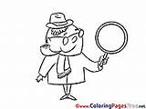 Coloring Detectives Pages Loupe Kids Hits sketch template