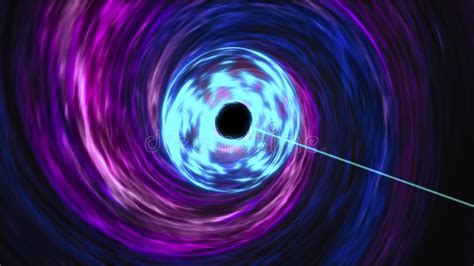 il buco nero supermassiccio si diletta sul disco caldo dell accrescimento intorno illustrazione