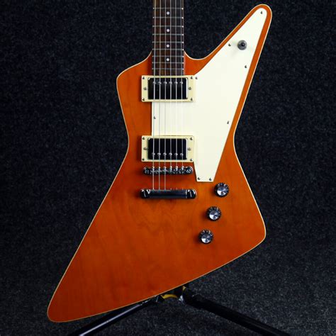 hamer xt series electric guitar orange  hand rich tone