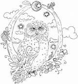 Owl Pages Coloring Realistic Abstract Barn Printable Getcolorings Getdrawings sketch template