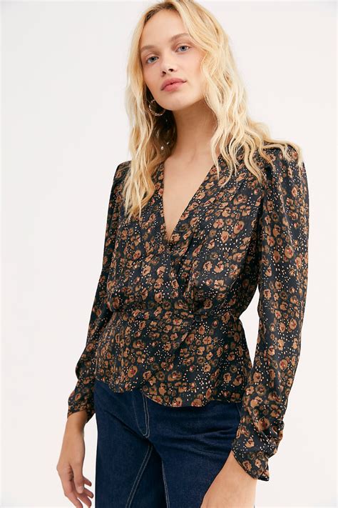 night   blouse blouse wrap front blouse work attire
