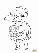 Zelda Link Legend Wind Waker Coloring Pages Coloriage Printable Toon Imprimer Color Dessin Supercoloring Colorier Cartoon Online Print Dessins Wild sketch template