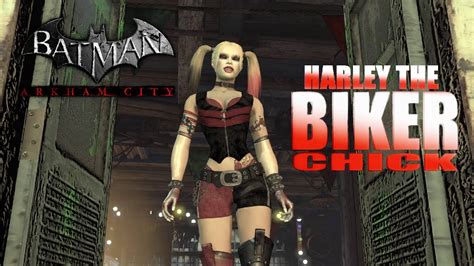 Skin Batman Arkham City Biker Chick Harley Youtube