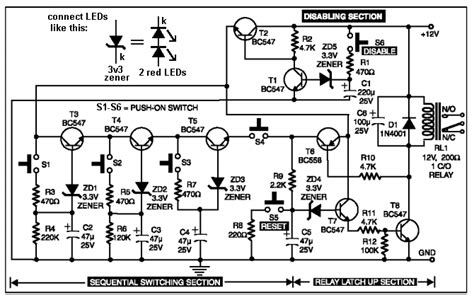 create  alarm   buttons circuit diagram