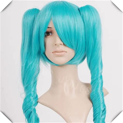 inches wholesale price cosplay high quality wig curly hair synthetic party costume light blue
