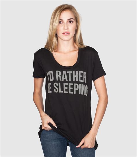 i d rather be sleeping women s funny t shirt headline shirts