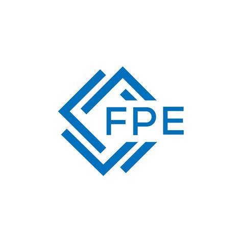 fpe letter logo design  white background fpe creative circle letter logo concept fpe letter