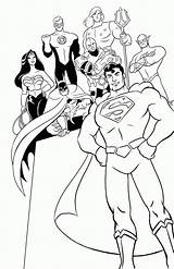 Justice League Bestcoloringpagesforkids Superhero sketch template