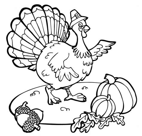 funny turkey coloring pages collection
