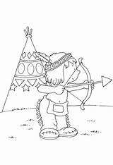 Coloring Pages Indian Bow Arrow sketch template