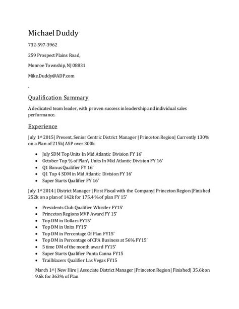 internal resume