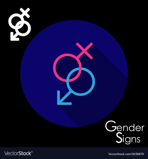 gender signs for male and female royalty free vector image